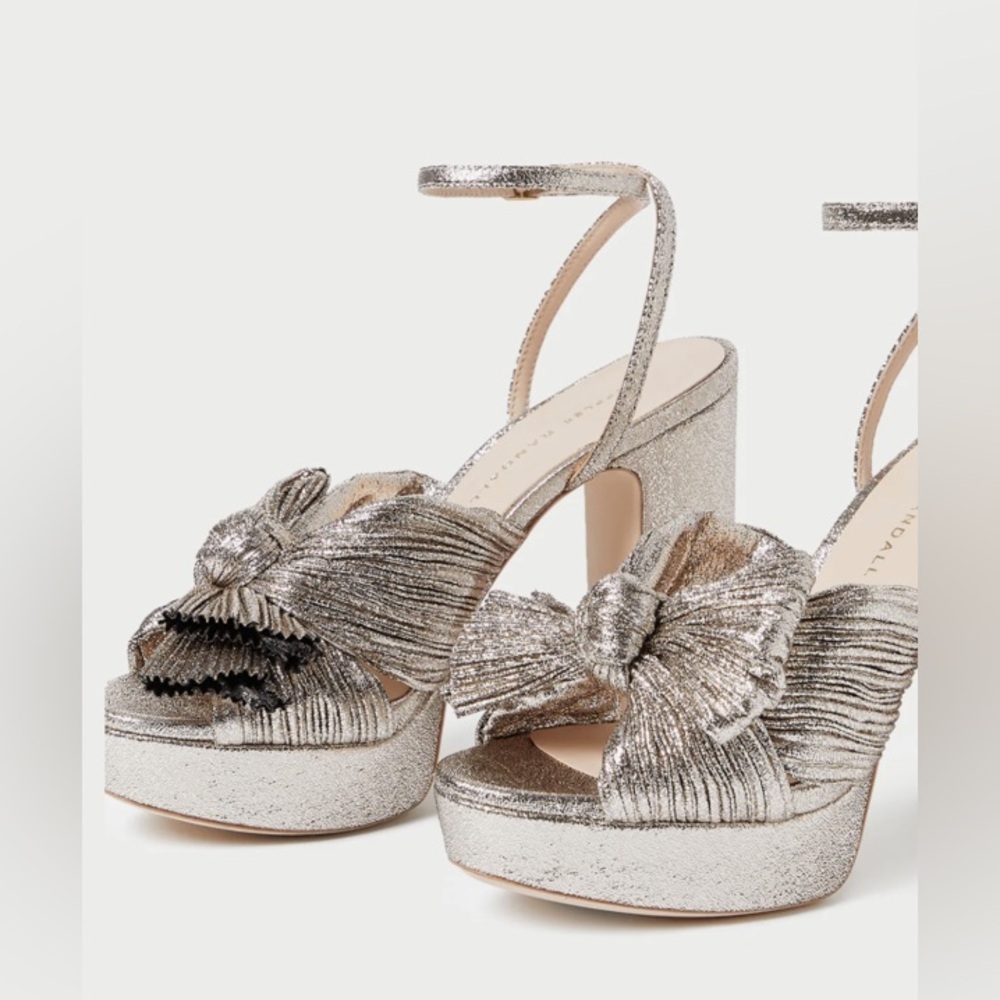LOEFFLER RANDALL
NATALIA PLEATED PLATFORM SANDAL - CHAMPAGNE - Picture 4 of 9